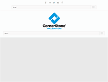 Tablet Screenshot of cornerstonewallsolutions.com